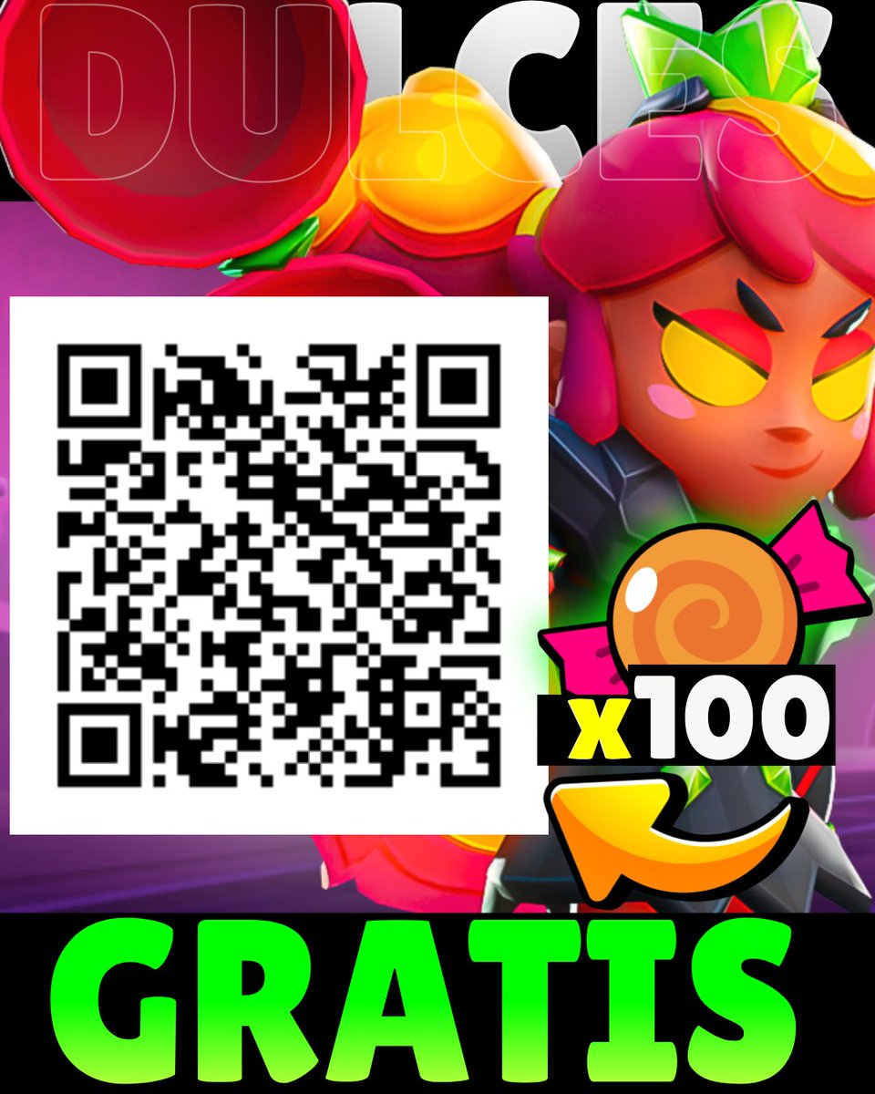RECLAMA 100 DULCES GRATIS!!!

Escanea el código QR, o usa el Link y TE REGALAN 100 DULCES!!!

Link ⬇️
link.brawlstars.com/voucher/e5dc47…