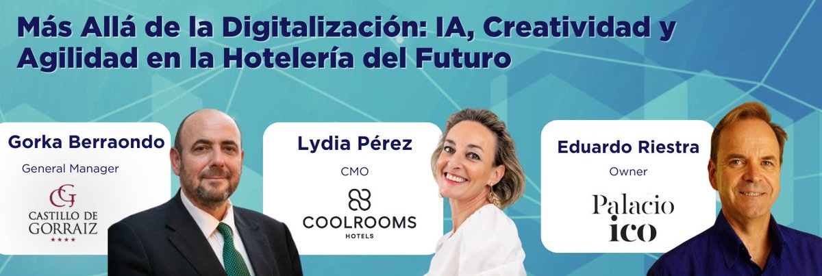 💡 Beyond Digitalization: AI, Creativity &amp; Agility in the Hotels of the Future

📅 Thu, 23 Oct | 🕔 17:00–18:00 | 📍 Auditorium <a href="/TurismeBalears/">Turismo Illes Balears</a>

CoolRooms, HOTEL PALACIO ICO &amp; Castillo de Gorraiz show how AI is transforming hotel ops, marketing &amp; guest experiences.

#TIS2025