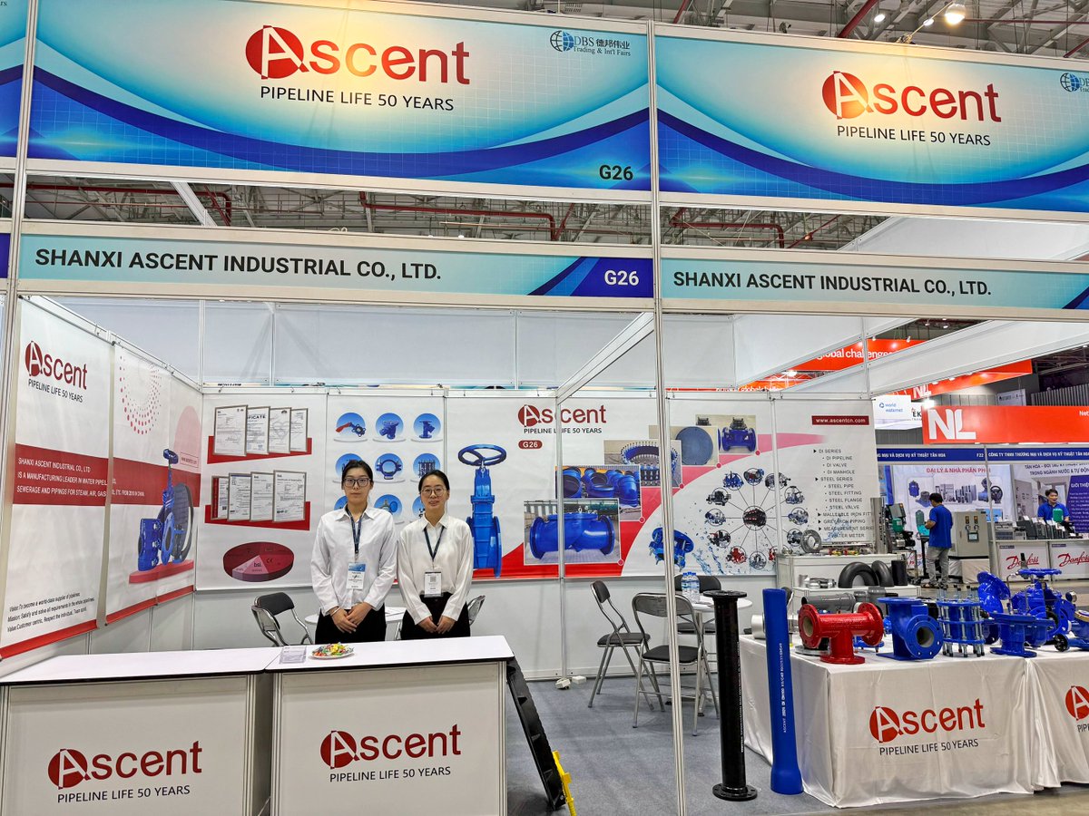 ShanxiAscent's tweet image. Come to meet ASCENT at the VIETWATER 2025!💧
📍Booth No.: G26
📅Date: 22nd–24th Oct, 2025
We look forward to seeing you.
ascentcn.com
info@ascentcn.com
#VietWater2025 #Ascent #PipelineSolutions #WaterIndustry #VietnamExhibition #HoChiMinh #WaterInnovation