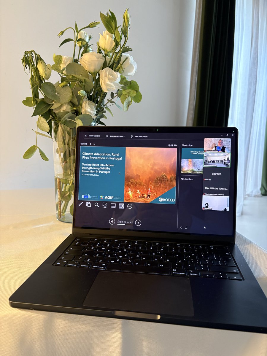 📢 #CERIDES Director Prof <a href="/GeorgeBoustras/">George Boustras 🇪🇺🇬🇷🇨🇾</a> taking part #now online at the “Workshop on Wildfire Prevention in Portugal 🇵🇹” organised by <a href="/OECD/">OECD ➡️ Better Policies for Better Lives</a>