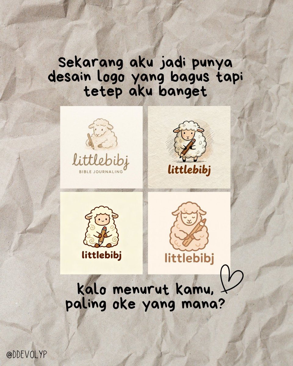 devolyp's tweet image. Pengen punya logo yang estetik, tapi gatau harus mulai dari mana?
Kenalin, X-Design 🤎 Asisten desainer AI-ku yang bantu ubah ide jadi visual nyata. Dari kata (soalnya cuma prompting doang😅), jadi karya.
Kalo menurut kamu, bagus yang mana?🙈 #XDesign #AIAgent #BrandDesign