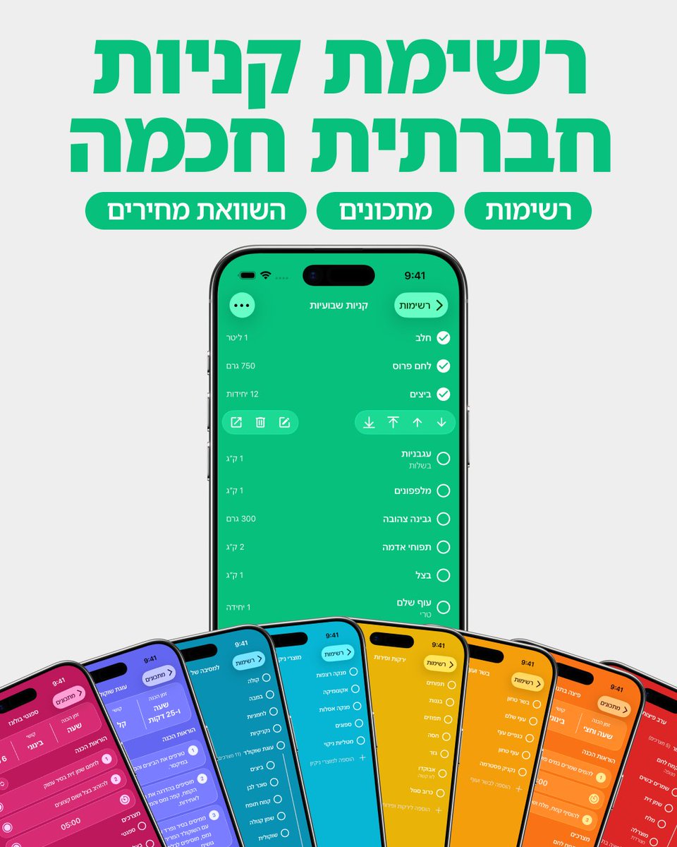 listore_il's tweet photo. הכירו את Listore, אפליקציה חדשה לניהול רשימות קנייה ומתכונים עם השוואת מחירים וקהילה חברתית.
הורידו מה-App Store
https://t.co/QpyGqpgMBn https://t.co/ImHzfkChne