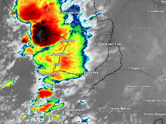 AT_Misiones's tweet photo. La nubosidad está en aumento en nuestra provincia debido a la influencia de áreas de inestabilidad. Este sistema se extiende sobre las provincias de Chaco, Formosa, norte de Santa Fe y Corrientes. A pesar de la inestabilidad, NO se esperan lluvias para la jornada. https://t.co/SZNF21nCKu