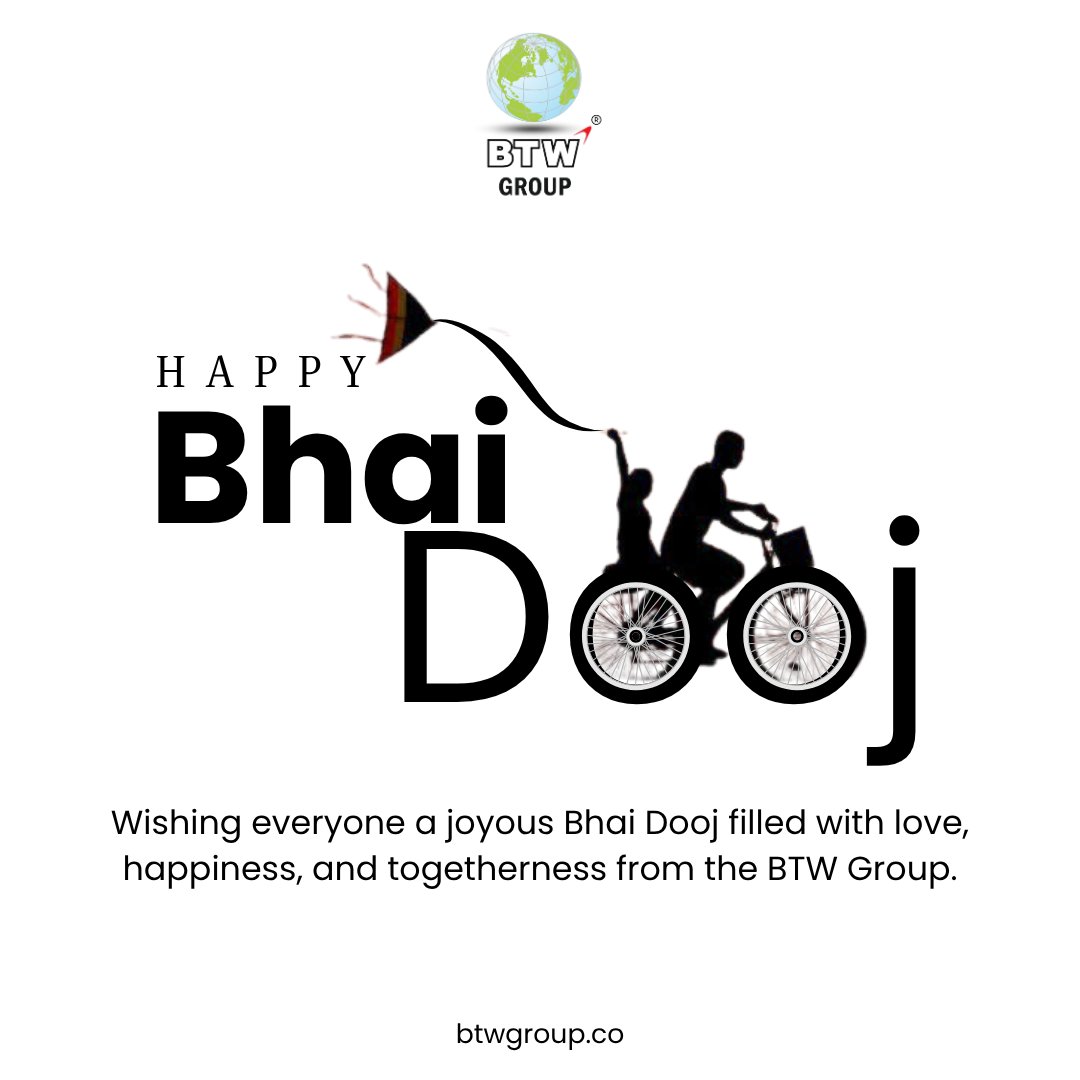 btwgroupco's tweet photo. Celebrating the bond of trust, protection, and togetherness.
Wishing everyone a day filled with love, happiness, and prosperity.
Warm greetings from the BTW Group family.

#bhaidooj #btwgroup #festiveseason #celebratingbonds #prosperityandgrowth #btwfamily https://t.co/ST0Ewh5BeZ