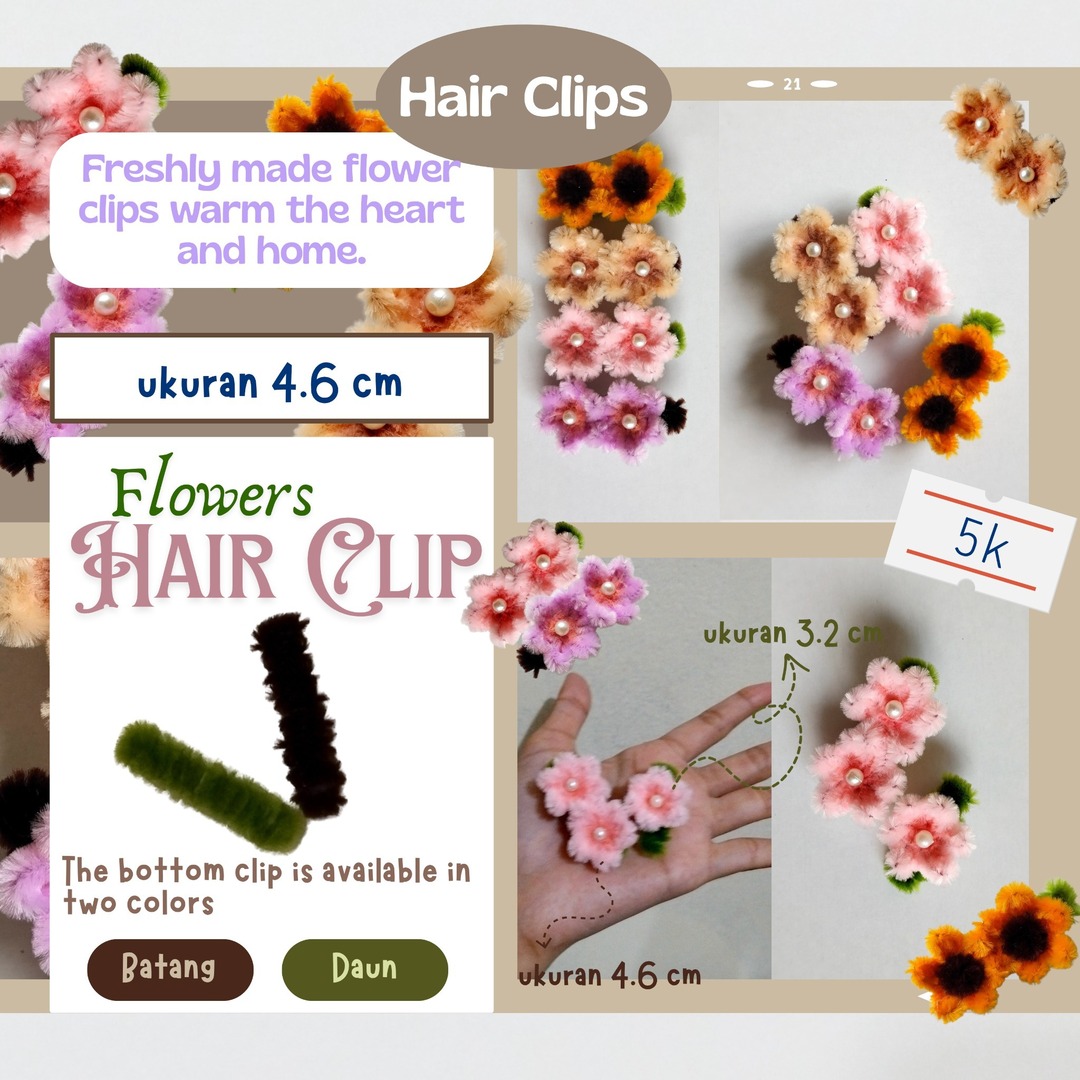 🌻haiiii teman timun👋🏼🌸

lovsell – aku mau open po flowers hair pin handmade dari kabul aka kawat bulu cuma 5k / pcs😆 ukuran 4.6 cm, bisa buat freebies atau gift juga nih‼️ kalau tertarik boleh drop "@" yaa, nanti aku tag (craftmouz)
