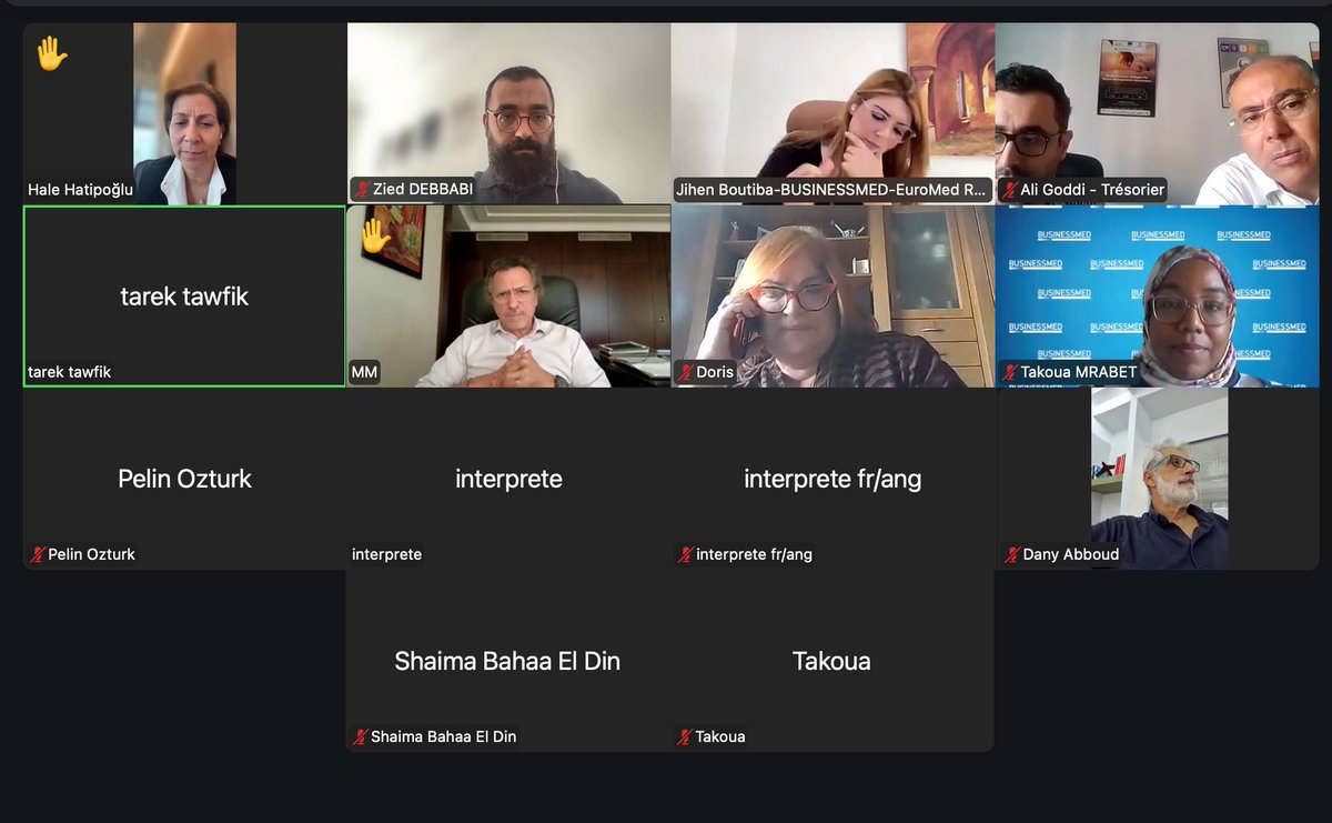 BUSINESSMED_Med's tweet image. Online🟢, Oct. 23 — #BUSINESSMED held its 2nd #ExecutiveBoard meeting for 2025 under the chairmanship of Mr. Tarek Tawfik. Members reviewed ongoing projects, discussed strategic priorities &amp;amp; reaffirmed their commitment to promoting #EuroMed cooperation &amp;amp; #PrivateSector growth.