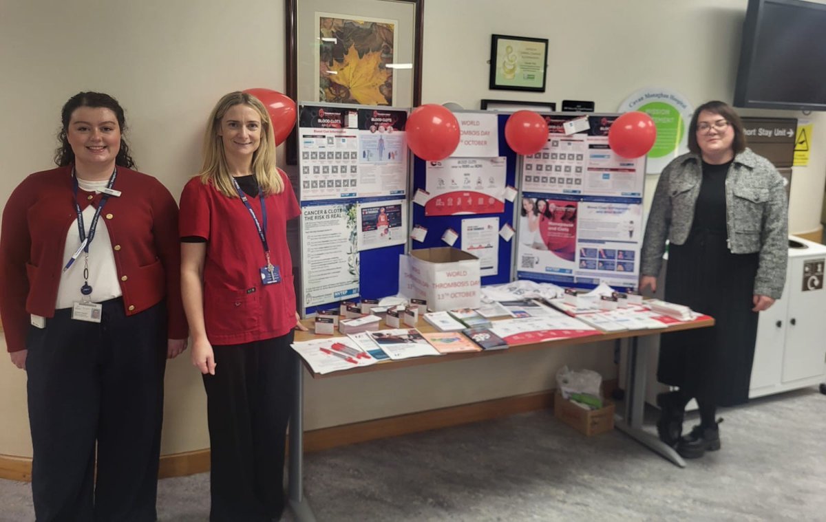 CMH celebrated World Thrombosis Day on 13/10/25. This is a serious condition that can be prevented with awareness and early action, this day reminds us to learn the signs, understand the risks and take steps toward better vascular health #WTD2025 #StopTheClot