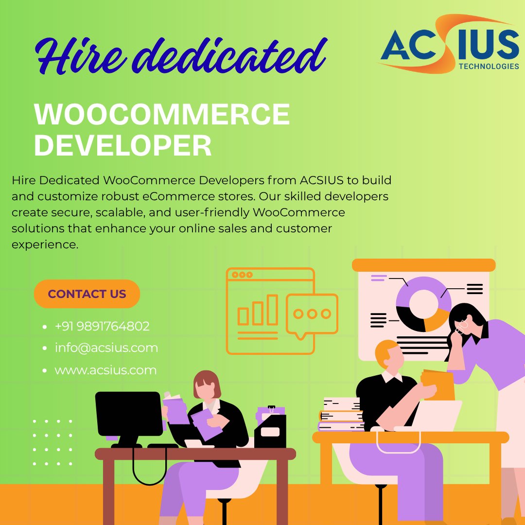 Grow your eCommerce business with ACSIUS — a leading WooCommerce Web Development Company! 🛍️ Build fast, secure, and high-converting online stores. 💻🚀

Visit us at:-acsius.com/hire-woocommer…

#WooCommerceWebDevelopmentCompany #ACSIUS #WooCommerce #Ecommerce #WebDevelopment