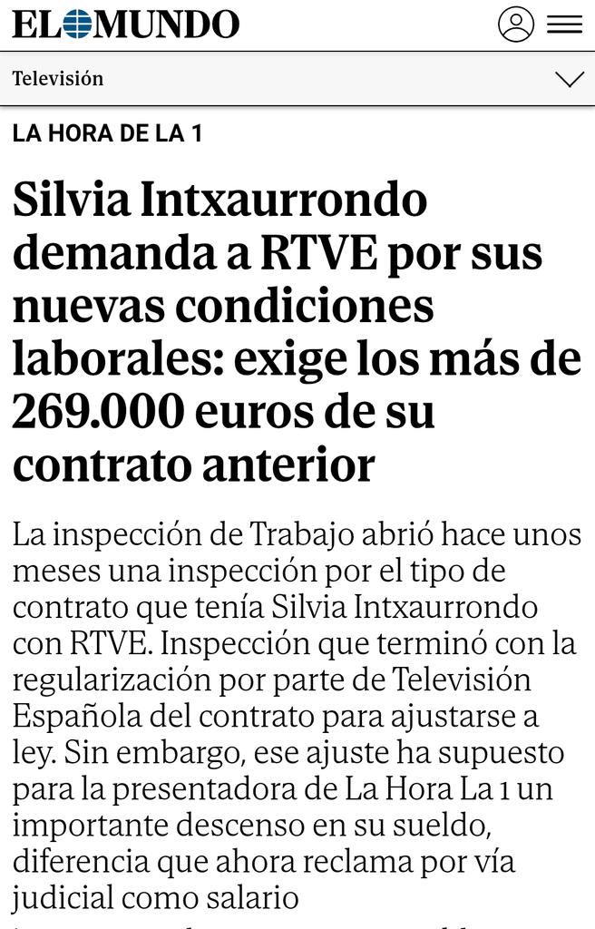 Alber's tweet image. Esto es simplemente maravilloso porque descubre las contradicciones de las personas que dicen ser de izquierdas pero que luego no lo son tanto.
Silvia Intxaurrondo trabajaba para TVE a través de una empresa mercantil, esto es, como autónoma. Como falsa autónoma, habría que…