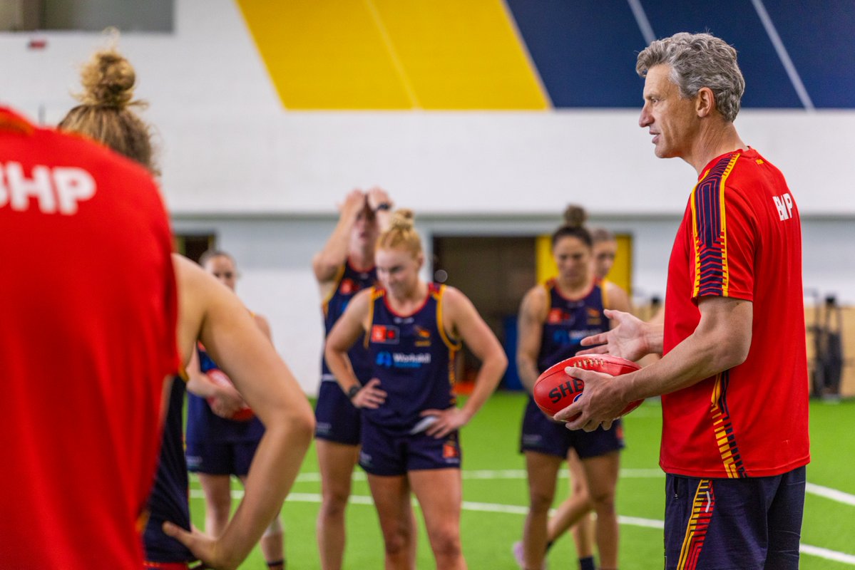 codeaflau's tweet image. Given that the Crows have never lost an AFLW Showdown, the stakes couldn’t be higher for Matthew Clarke’s side this week.
Go inside Crows HQ as they prepare to face their heated rivals.
BEHIND THE SCENES ▶️ bit.ly/47ghtfi