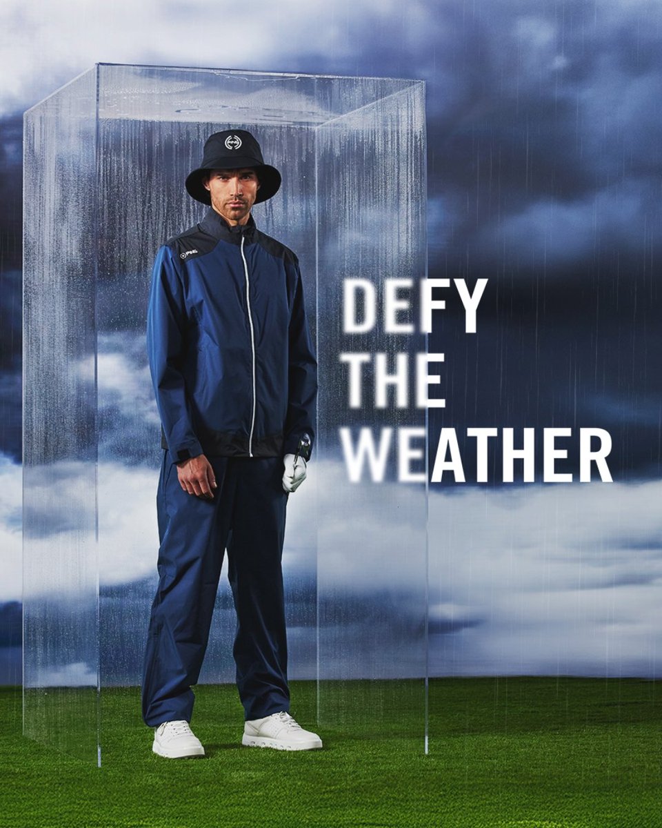 Defy the Weather. 🌧️

Stay cool, dry and confident in the new AquaDrive waterproof suit - engineered for breathability and protection.

Its 2.5-layer fabric with a breathable membrane feels smooth against your skin, helping you move freely through every swing.

#EngineeredToPlay