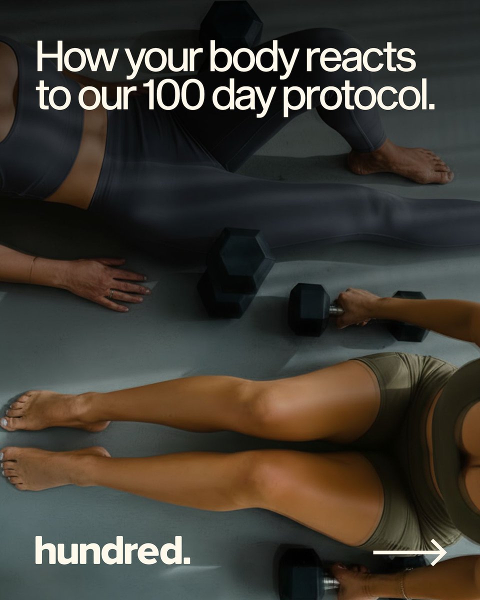 Hundredhealth's tweet image. Consistency compounds.

The 100 Day Protocol helps your body adapt, not just react — powered by real biomarker and wearable data to track progress and performance over time.

Your next 100 days start here.
hundred.com

#HundredHealth #HealthOptimization…