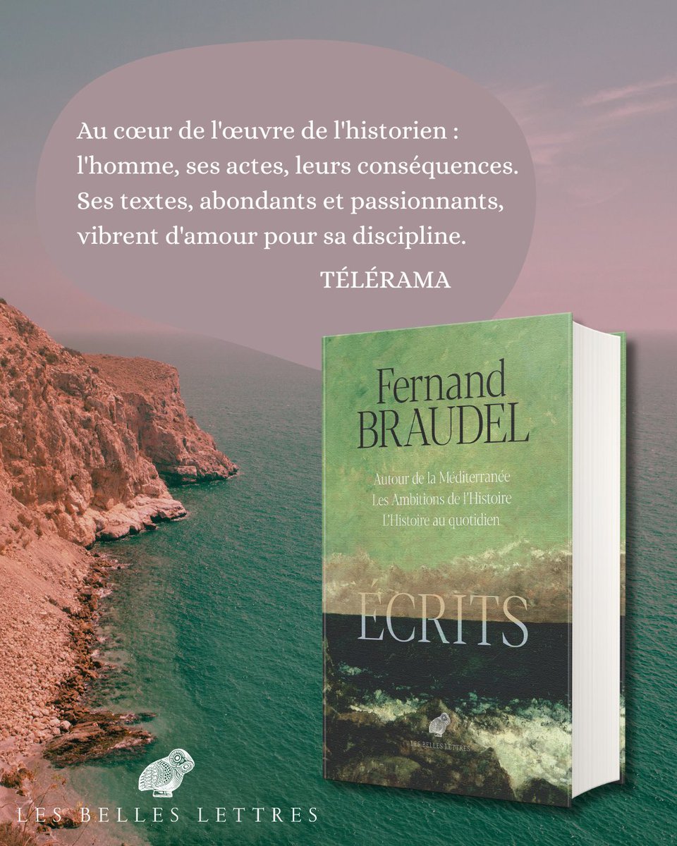 BellesLettresEd's tweet image. 📰✍️Fernand Braudel, Écrits
Autour de la Méditerranée / Les Ambitions de l&apos;Histoire / L&apos;Histoire au quotidien 👉 quelques retours :

« À l&apos;occasion des 40 ans de la disparition de Fernand Braudel (1902 1985), Les Belles Lettres ont fait les choses en... somptueux. Une somme de…