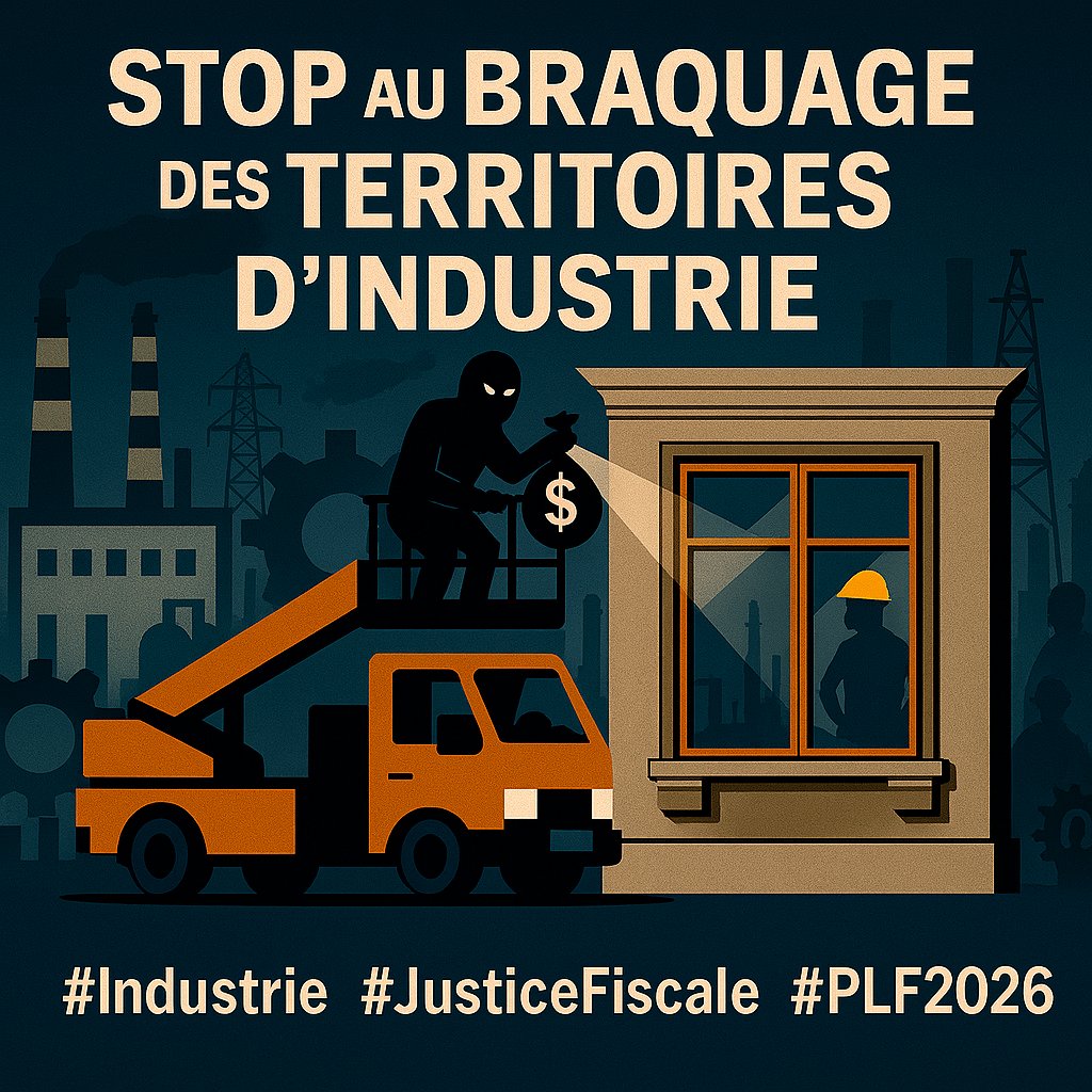 Alerte pour nos territoires industriels ! ⚠️
L’article 31 du #PLF2026 menace leurs équilibres. <a href="/Terres_Montaigu/">Terres de Montaigu</a>, 1er bassin indus de Vendée, refuse cette injustice territoriale.
Ac <a href="/LIMOUZINF/">LIMOUZIN Florent</a> nous porterons ce message demain auprès de <a href="/sbastien_martin/">Sébastien Martin</a>, Ministre de l’Industrie.