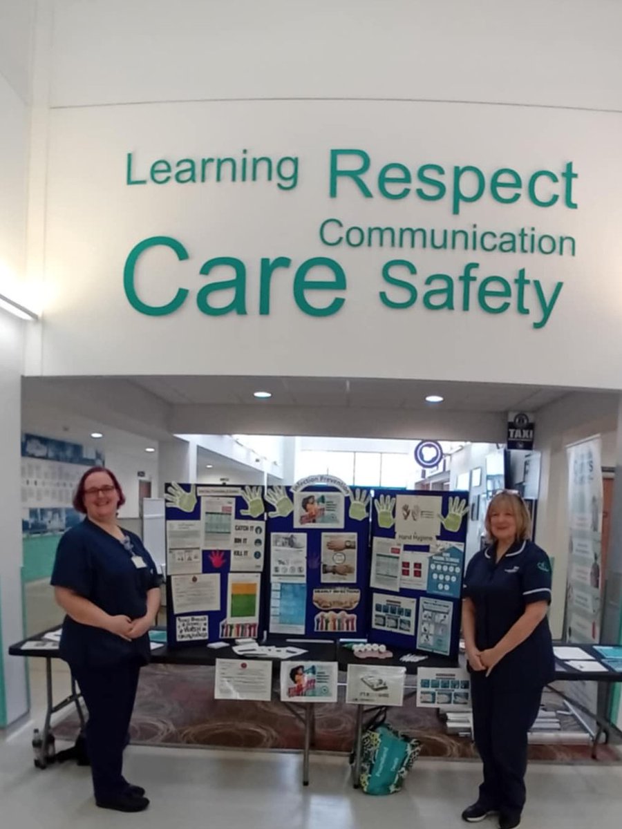 Visiting our IP stand today near costa coffee between 11am and 2pm to speak to our IPC nurses and review key IPC topics.