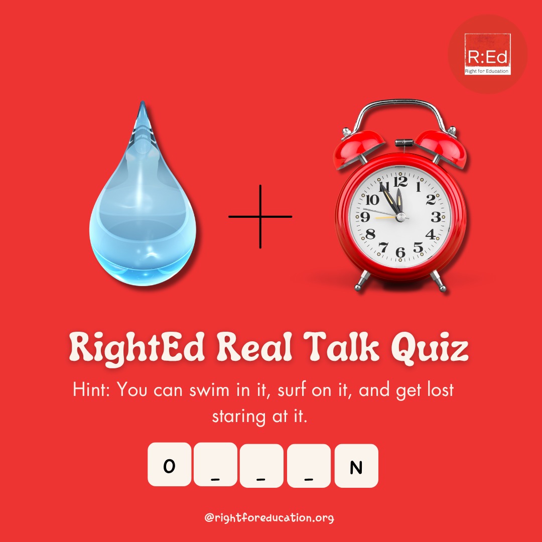 RightForEdu's tweet image. 🧠💧 Ready for a brain splash?

Guess the word and test your mind in today’s RightEd Real Talk Quiz!
Drop your answer in the comments 👇

#BrainTeaser #AfricaYouth #ThinkSmart #MindChallenge #RightForEducation #FunLearning