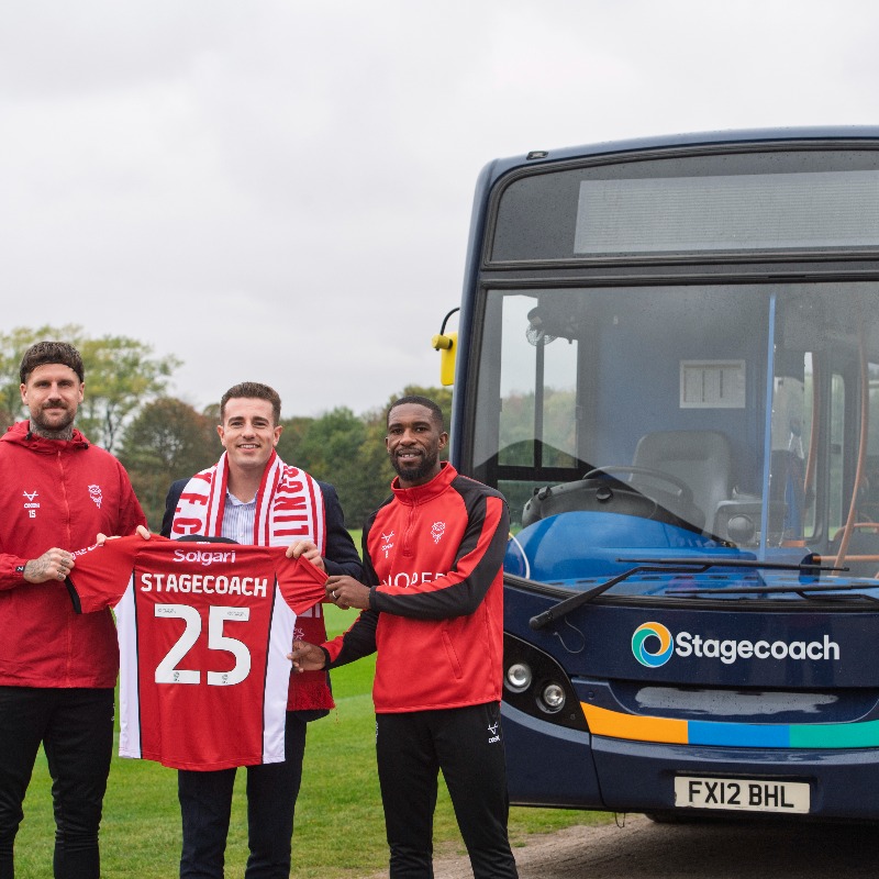 LincolnCity_FC's tweet photo. 🤝 City have renewed their partnership with @StagecoachEMid, which will see the matchday travel deal extended for Imps supporters.