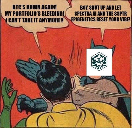 mariodanyello's tweet photo. #DeSciHackMeme #SPTR #CryptoTherapy
Okay, I have another one.😂
Why worry when you can just give in to Spectra AI's and $SPTR's epigenetic reset.

@bobbydaniel_ 
@lastchristian__ 
@Ladyslessor33 https://t.co/83kjiCfTUI