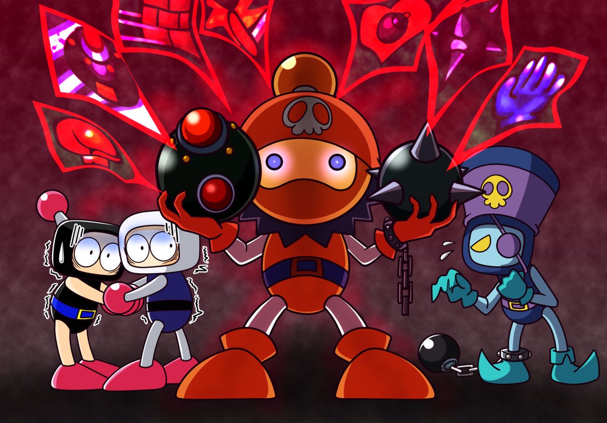 #ボンバーマン
#bomberman

スーパーボンバーマン５のコンフィグバトルモードで、手下ボンバーが使えるパスワードがありました。能力値max、画面バグリまくり、優勝画面で飛び上がった瞬間にフリーズと色々カオスで面白かったです。