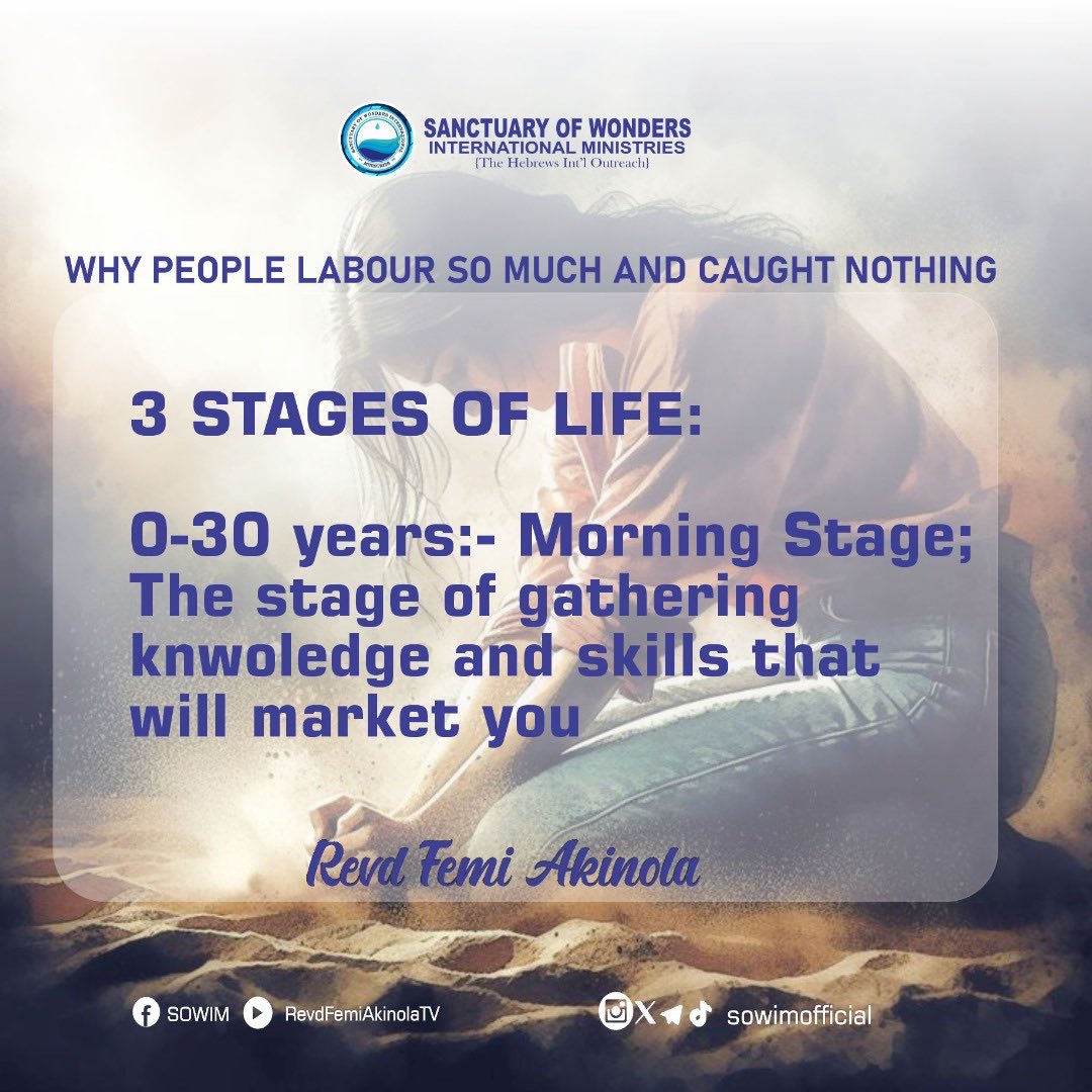 SowimOfficial's tweet photo. EXCERPTS FROM SUNDAY’S TEACHING
Title: WHY PEOPLE LABOUR AND CAUGHT NOTHING
Ministering: Rev’d Femi Akinola
Full sermon available on YouTube and Facebook
Link: https://t.co/j672S8MC2G
Remain blessed
#SOWIM
#RevdFemiAkinola
#ApostleOfMystery
#AfricanSunday https://t.co/TqbhD9WIV7
