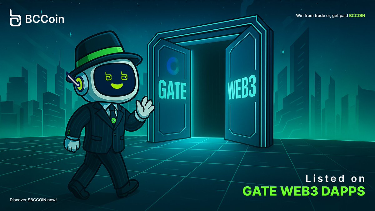 BCCOINofficial's tweet image. 🚀 BlackCardCoin (BCC) is now officially listed on Gate.io Web3 DApp!
Connect your wallet, explore the ecosystem, and join the growing community. 💥
🔗 web3.gate.com
#BlackCardCoin #BCC #Gateio #Web3 #DeFi #Crypto