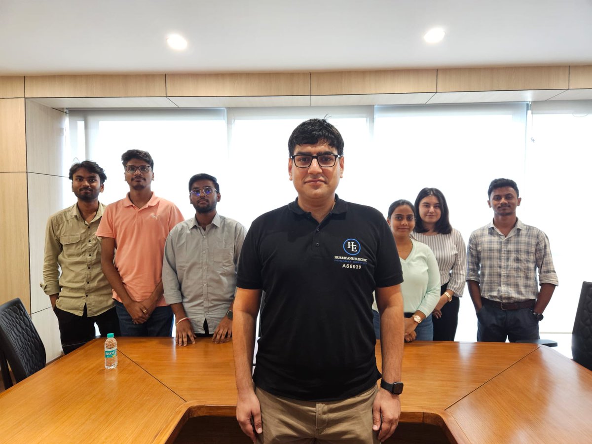 inregistry's tweet image. #NIXI was delighted to host Mr. Anurag Bhatia, Network Researcher at Hurricane Electric, for an insightful session attended by NIXI's Internet Governance interns on how the Internet truly works, from #DNS resolution to #BGP routing, demystifying the systems that connect the world