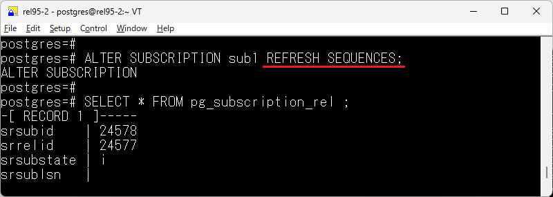 nori_shinoda's tweet image. PostgreSQL 19 dev: Introduce "REFRESH SEQUENCES" for subscriptions.
git.postgresql.org/gitweb/?p=post…