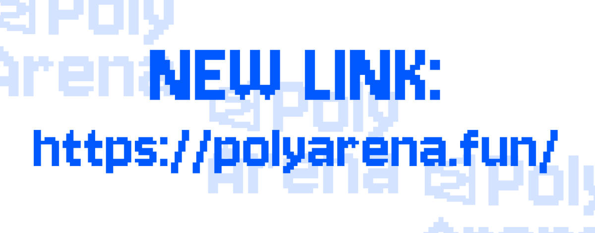 New link to the website!
polyarena.fun

Dex is going to be updated soon 🔧

In case you got problems with website - stream is live on pumpfun! 
pump.fun/coin/T5q5M76LM…