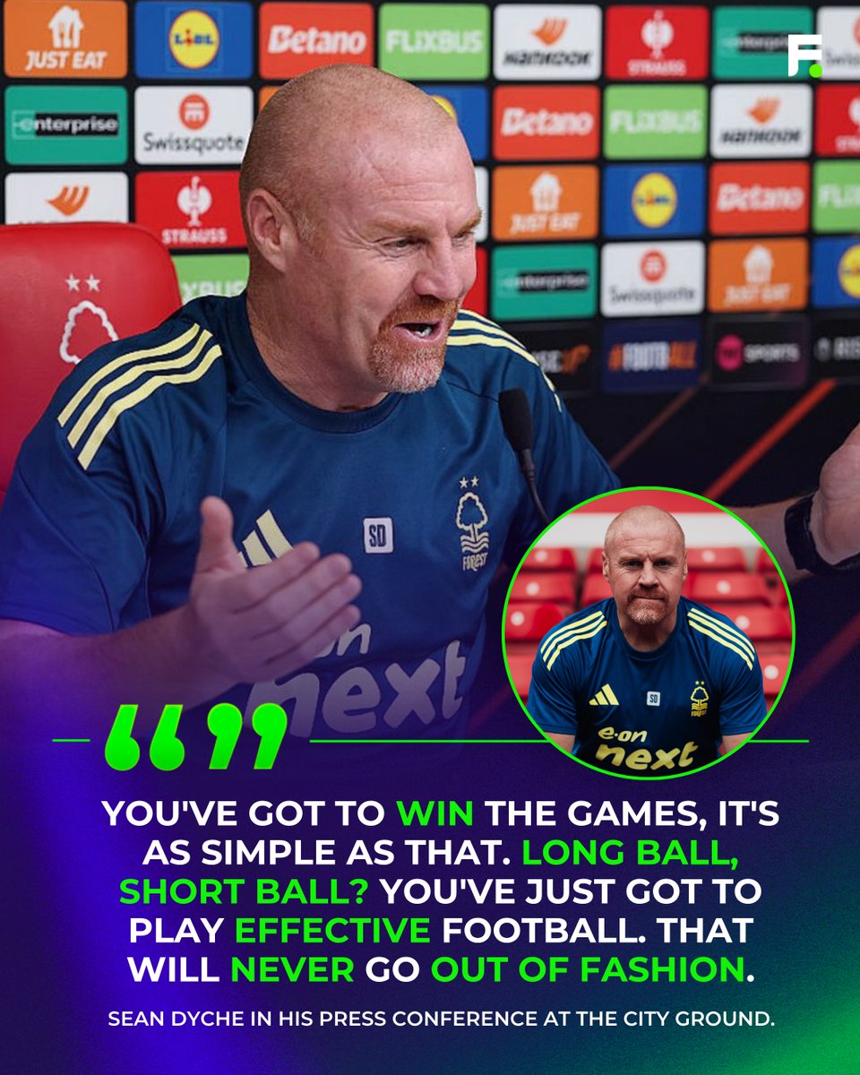 Footballcomglob's tweet image. Sean Dyche delivers a passionate message at his press conference at the City Ground prior to his first game as Nottingham Forest Manager . 

#SeanDyche #Europaleague #Ange #football #PremierLeague