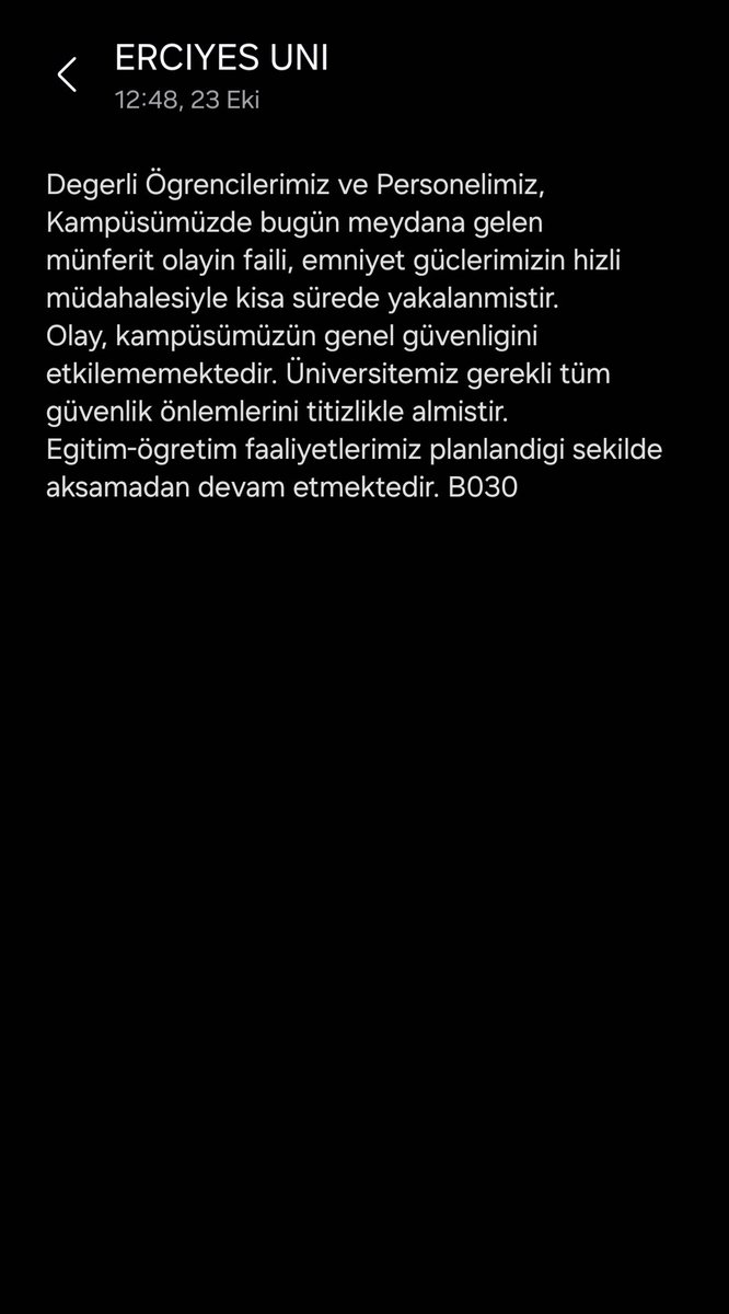 ÜLKEDE BU KADAR KADIN CİNAYETİ OLUYOR  ÜNİVERSİTENİN KAMPÜSÜNDE ÖĞRENCİ KATLEDİLİYOR VE GELEN MESAJ BU NORMALLEŞTİREMEZSİNİZ NORMALLEŞTİRMEYECEĞİZ #erciyesüniversitesi 
#eru
