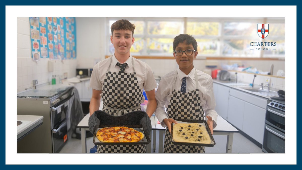 ChartersSchool's tweet image. Our Year 10 Food Technology students rose to the challenge yesterday, baking their own delicious focaccia! 🍞 Sanay said the trickiest part was “not adding too much water when preparing the dough” – a great lesson in precision and patience! 👩‍🍳✨ #GCSE #FoodTech #excellence