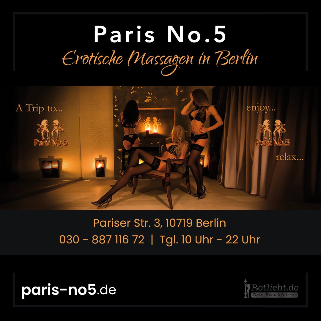 [Anzeige unbezahlt] 💎 Paris No. 5 – ein Hauch Paris im Herzen Berlins. Stilvoll, diskret, verführerisch. Exklusives Ambiente, charmante Masseurinnen, <a href="/paris_no5/">Paris No. 5 Massagen</a> 💋. Hier bekommen erotische Massagen eine ganz neue Bedeutung 👉 rotlicht.de/id15750-paris-…

#paris #berlin #massage #spa