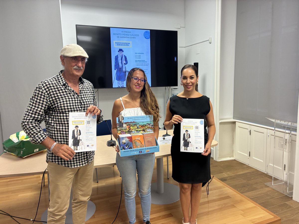 ¡¡El VII Premio "Benito Pérez Galdós" de Narrativa Joven ya está aquí!!

El plazo de presentación de trabajos acaba el 22 de marzo de 2026.

<a href="/GranCanariaJven/">Gran Canaria Joven</a> <a href="/OlaiaMoran/">Olaia Morán Ramírez</a> <a href="/GranCanariaCult/">Gran Canaria Cultura</a> 

Las bases, aquí: grancanariajoven.grancanaria.com/actualidad/vii…