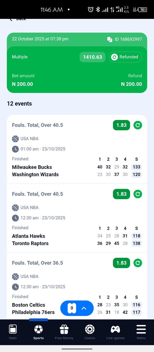 CREAMCYCHICK's tweet photo. @Girlpunter This is what am seeing ooo they did refund after game has been won please what can we do https://t.co/yGzmiEa0PQ