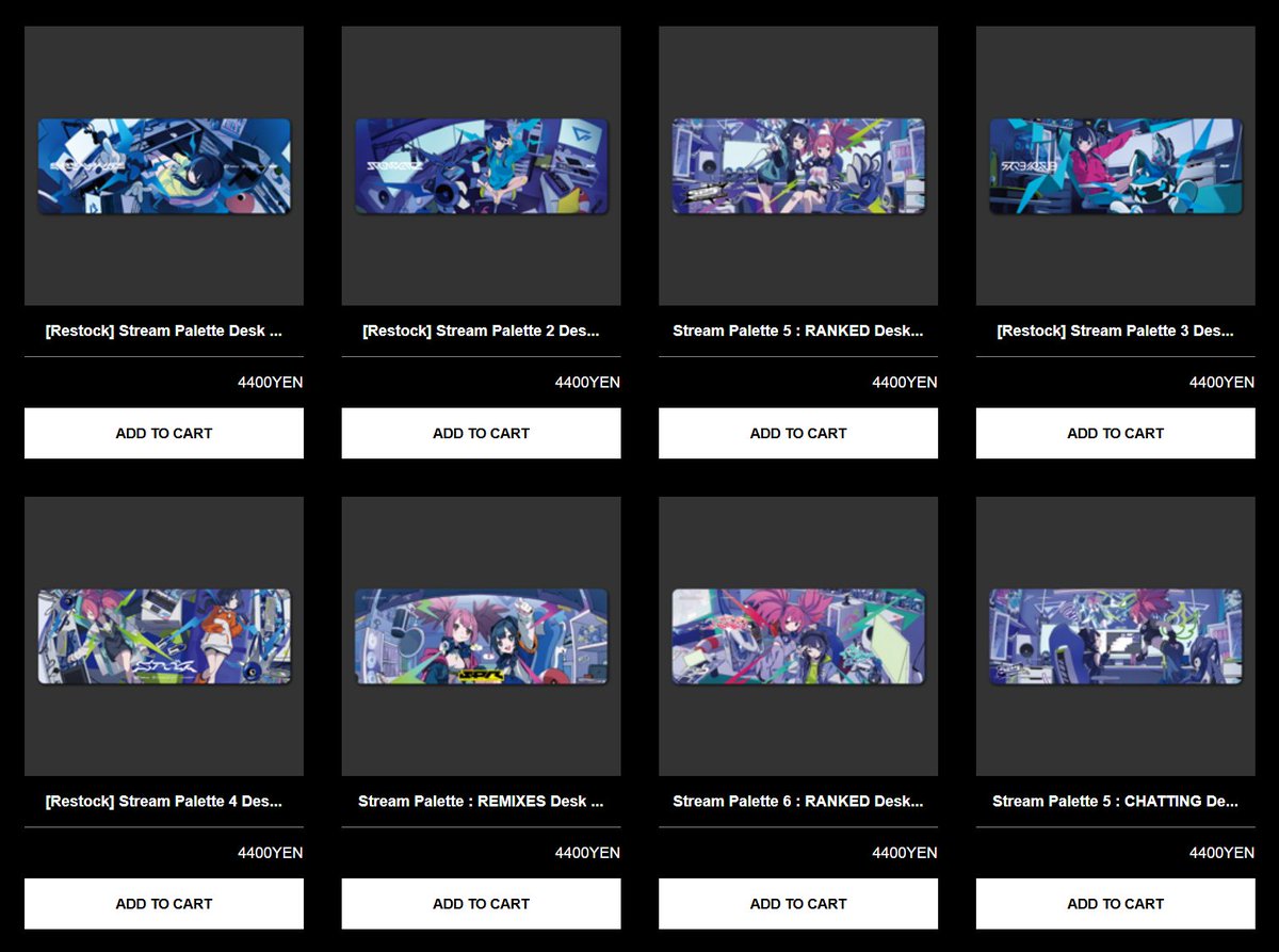 Stream Palette 5 Desk mat Stream Palette 5 Desk mat Stream Palette