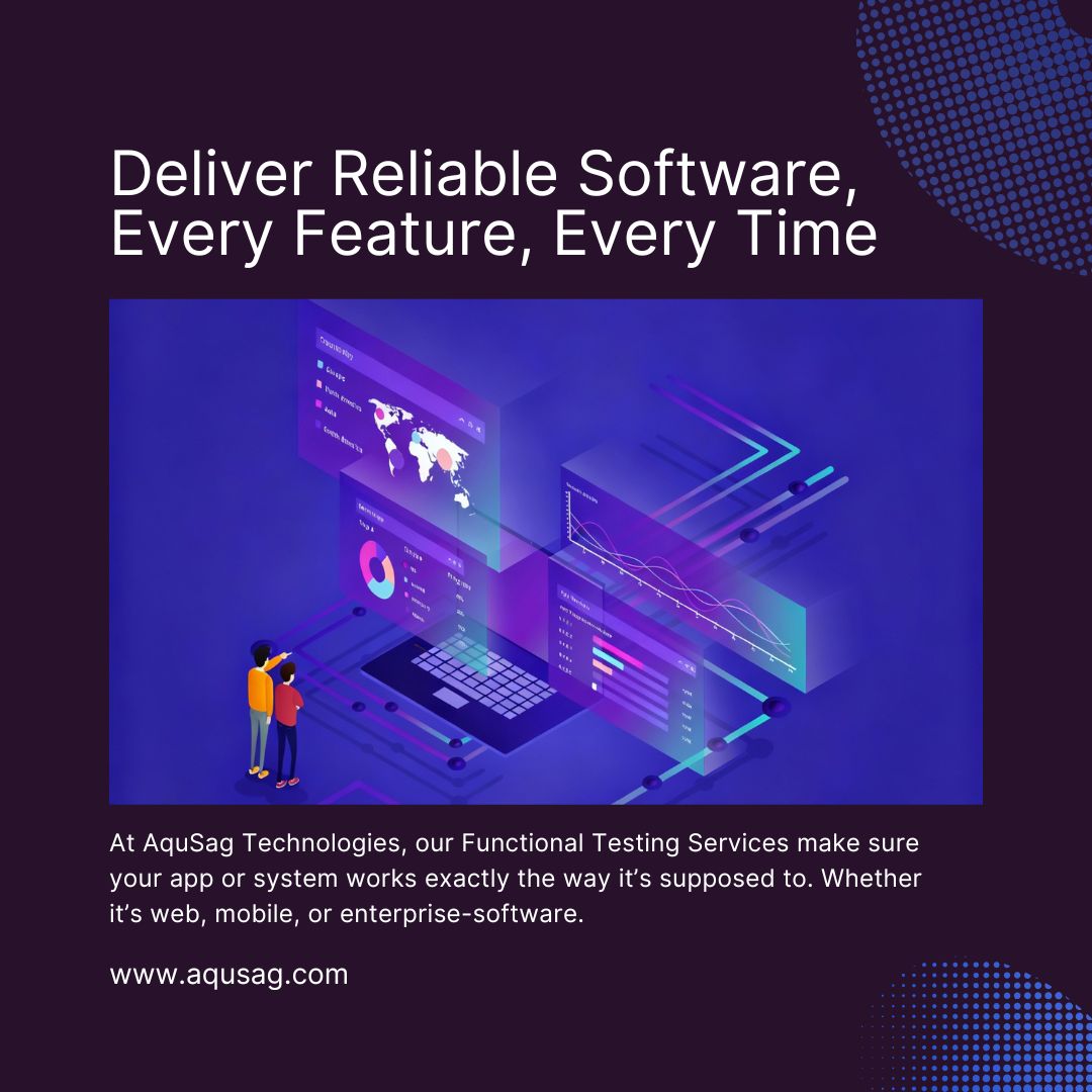 aqusag's tweet image. Flawless functionality is non-negotiable 🛠️
Ensure your app does what it’s meant to with AquSag’s Functional Testing Services.
Catch bugs early. Deliver reliability. Gain user trust.
👉 aqusag.com/functional-tes…
#FunctionalTesting #QualityAssurance #SoftwareQA #AquSag