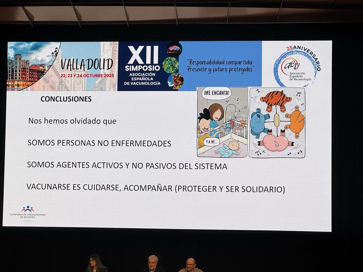 En adultos seguimos con baja cultura, hay sensación de bajo riesgo, desigualdades de acceso y comunicación poco efectiva. Pero la clave es simple: vacunarse es prevención, autocuidado y solidaridad. Una sociedad que se vacuna, se protege. #VacunaciónAdultos #AEValladolid25