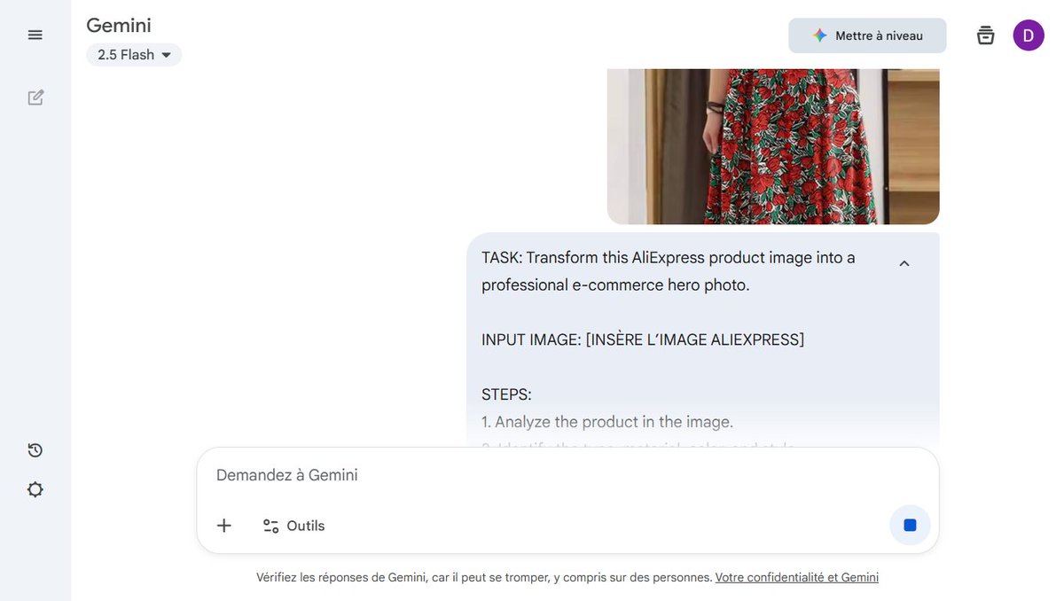 DavidBlackHat's tweet image. Très souvent les images sont faites avec l'Intelligence Artificielle.
Comme les CV créés par l'outil de @baki_freecs.
Je te joins une version simplifiée du prompt.
Ainsi, il suffit de choisir un type de produit, importer sur Shopify, modifier les images et mettre en vente.