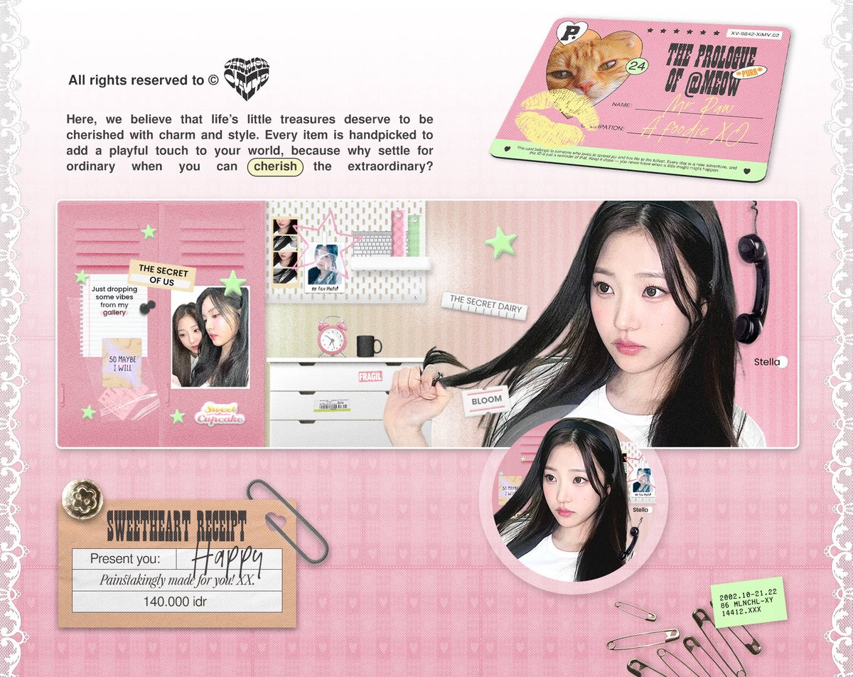 cherishcate's tweet image. A repost would be cherished!

Halo semua! Aku bawa template layout dari katalogku (selling them bcs i’m busy irl rn &amp;amp; they were too pretty to leave alone). Check the list below for more details. DM me if you’re interested! Thank you. ✿

#zonaba #zonauang #zonajajan