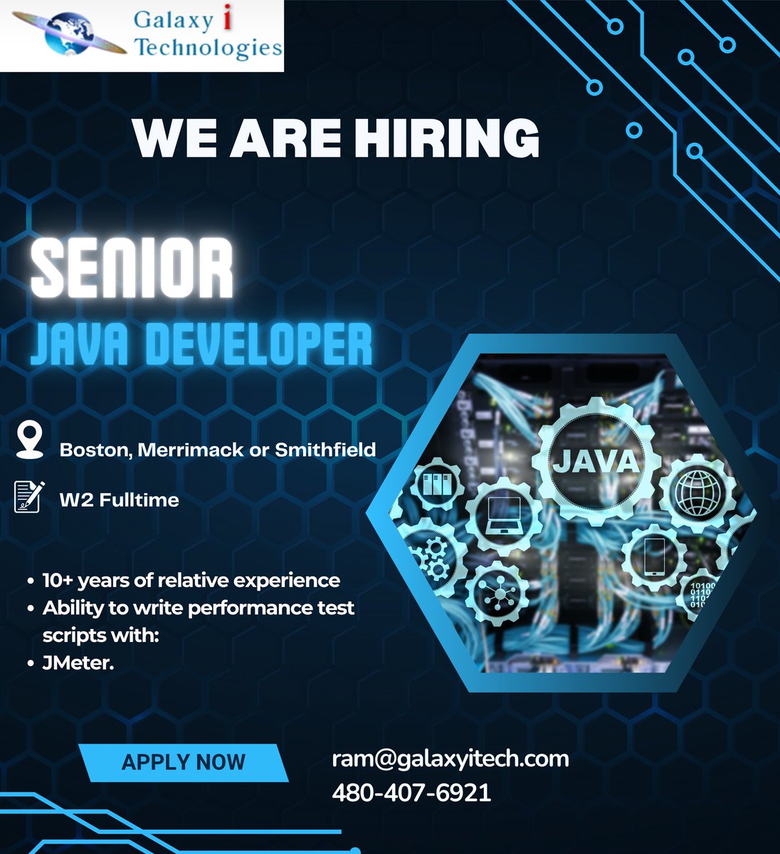 galaxyitech123's tweet image. Galaxy I Technologies is looking for Senior Java Developer in Boston, Merrimack or Smithfield.
Apply Now: lnkd.in/gmqBQ7cS
#galaxyitech #javadeveloper #java #javaprogramming #javascript #programming #coding #developer #javascriptdeveloper #programmer #softwaredeveloper
