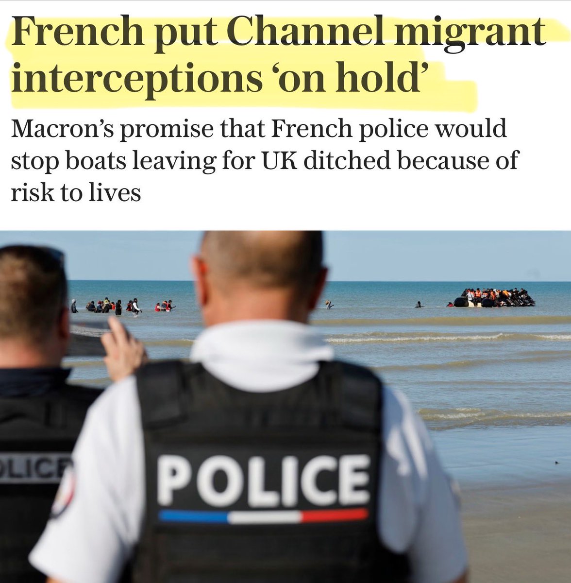 The French have decided NOT to bother attempting to stop the boats anymore.

After all they have managed to deport over 43,000 of them to Britain this year alone.

Great news for France 🤡