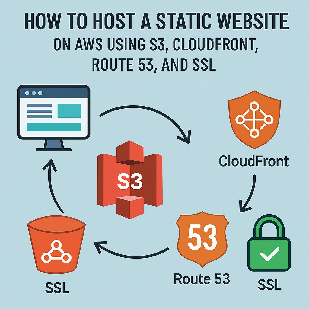 CsharpCorner's tweet image. 🚀 Host your static website like a pro using 𝐀𝐦𝐚𝐳𝐨𝐧 𝐒𝟑, 𝐂𝐥𝐨𝐮𝐝𝐅𝐫𝐨𝐧𝐭, 𝐑𝐨𝐮𝐭𝐞 𝟓𝟑, 𝐚𝐧𝐝 𝐒𝐒𝐋 — for a fast, secure, and scalable setup.
🌐 Perfect for portfolios, landing pages, and blogs — with global reach and HTTPS protection.
💡𝐒𝐭𝐞𝐩-𝐛𝐲-𝐬𝐭𝐞𝐩…
