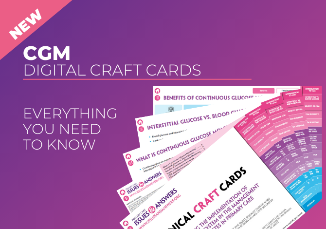 PCIssuesAnswers's tweet image. #HCPs, have you tried our new and FREE digital version of the popular Clinical CRAFT Cards yet? Set 1 on #CGM continuous glucose monitoring is out now and has everything you need to know in one place - issuesandanswers.org/resources/digi…