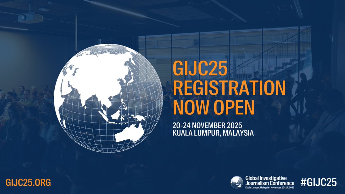 ⚠️GIJN'ın Küresel Araştırmacı Gazetecilik Konferansı 2025 biletleri 10 Kasım'a kadar alınabilir!

Kayıt ve detaylar için: twp.ai/4irKCF  <a href="/gijn/">Global Investigative Journalism Network</a> #GIJC25