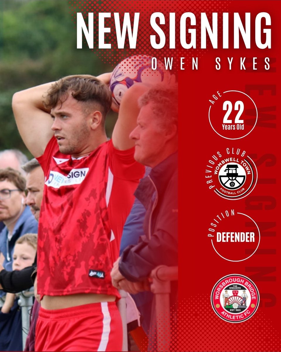 NEW SIGNING NEWS

We are delighted to welcome a promotion winner to the Briggers as Owen Sykes re-joins <a href="/leemoz9/">LM9</a> from Wombwell Town.

The 22 year adds further strength to the squad &amp; is another local lad joining the dressing room for the busy winter months ahead.

Welcome, Owen.