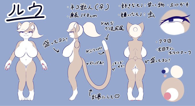 おさわりマップ流行ってるし描こうかなって思ったけどうちの子資料が既におさわりマップみたいになってたわ 