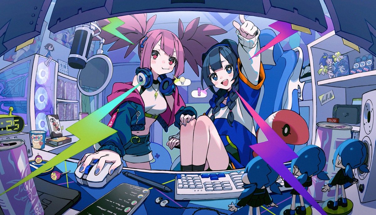 niiiitoooon's tweet image. DiverseSystem × k4sen
 『Stream Palette -REMIXES-』のイラストを担当させていただきました！

通販限定でイラストを使用したデスクマットが買えるみたいです！特設サイトでは壁紙やアイコンもダウンロードできます。
ぜひチェックしてみてください〜！

▼特設サイト
sp6.diverse.jp