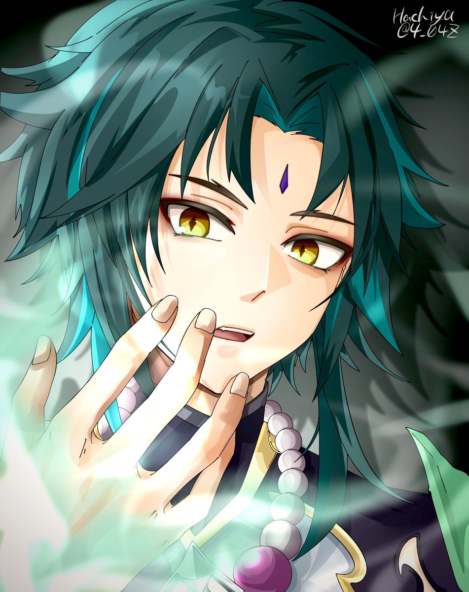 AO_ILs's tweet image. 本垢でリク貰った魈くん〜
(手袋は忘れた)

#フォロワーさんの推しが描きたい
#原神 #魈 #GenshinImpact