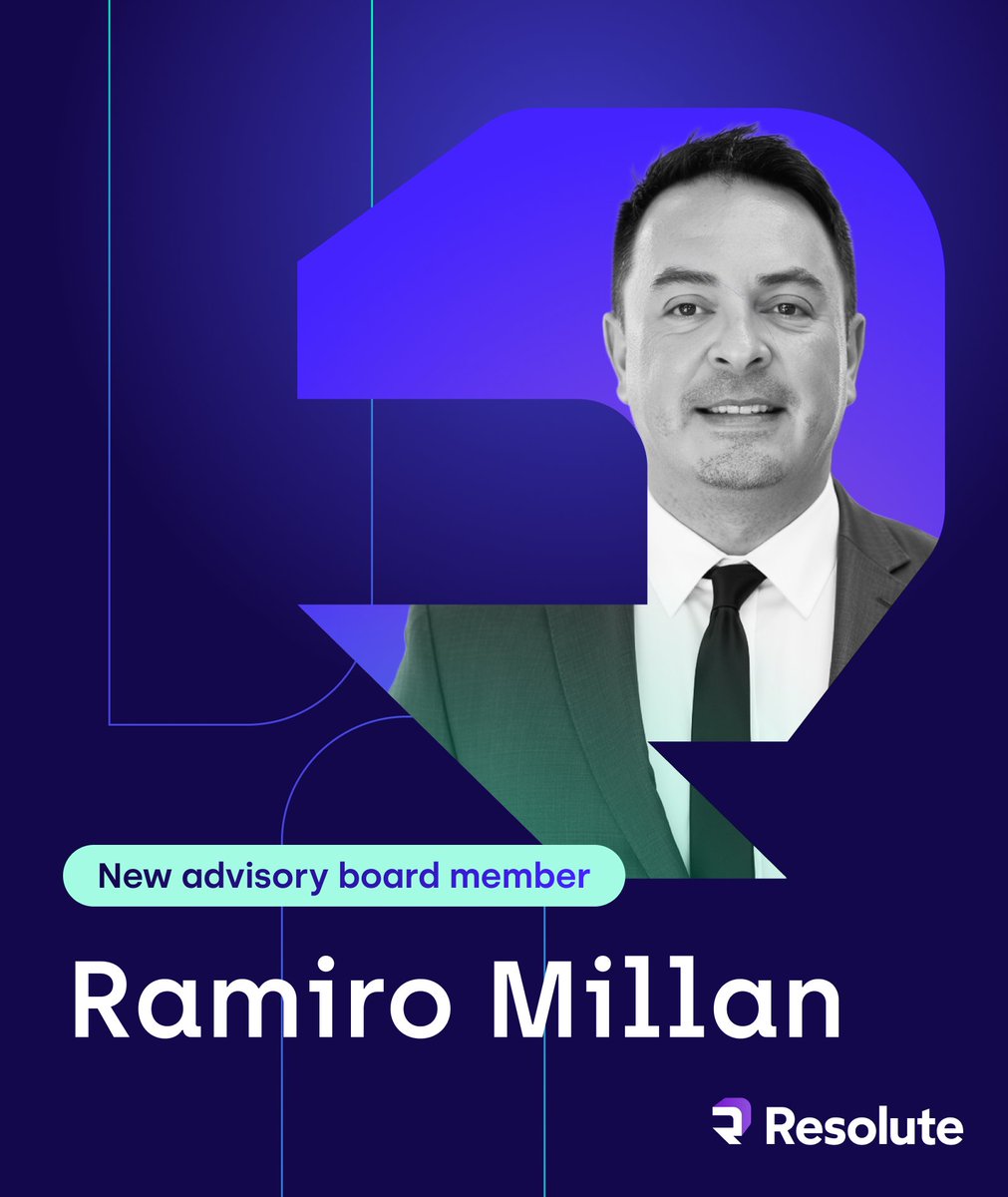 Welcoming vision and leadership to our Advisory Board 🙌​
​
We’re excited to introduce Ramiro Millan as the newest member of Resolute’s Advisory Board!​
​
His decades of experience leading digital transformation and consulting strategy will help guide our next phase of growth in
