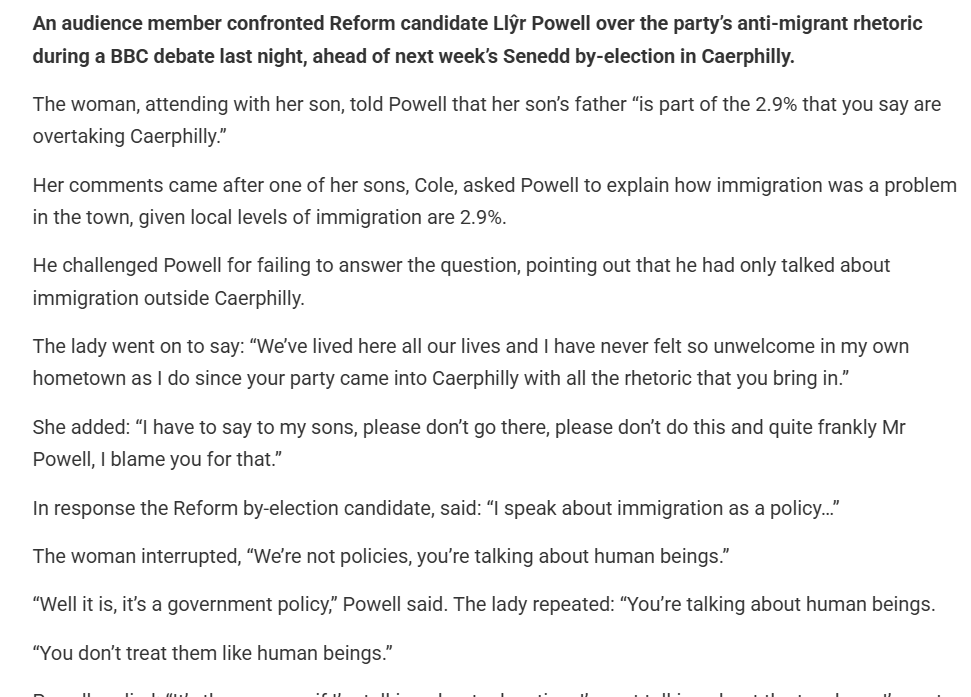<a href="/reformparty_uk/">Reform UK</a> Since 🇷🇺<a href="/reformparty_uk/">Reform UK</a> LTD🇷🇺 descended on Caerphilly a few weeks ago people who have lived there all their lives are afraid to leave their homes because of the hatred 🇷🇺 have injected into people
 Remembering Anne Frank 🇷🇺